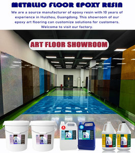 Revêtement de sol époxy métallique en gros, 100 % solides, résine époxy pour revêtement et peinture de sol de garage - Product Image 6