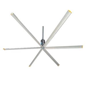 Промышленный вентилятор HVLS для складской мастерской, большой размер, алюминиевый потолочный вентилятор переменного тока 220 В, Электрический энергосберегающий - Product Image 3