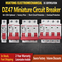 Disjoncteur miniature FATO DZ47-63, interrupteur à air MCB, type C45, 1P 2P 3P 4P 6A, protection contre les surcharges et les courts-circuits