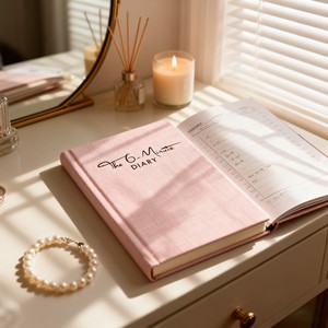 Offre Spéciale – Carnet A5 Personnalisé en Lin, Couverture Rigide, Agenda Quotidien pour Filles et Garçons, Cadeau avec Journal de Succès à Couverture Dorée - Product Image 2