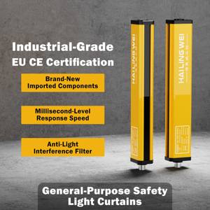 Rideau de sécurité infrarouge de qualité industrielle, distance de détection de 18 m, résolution de 20/40 mm, réponse rapide pour la protection des machines - Product Image 2