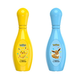 Juego de bolos para niños Pokmon, juguete de plástico para edades de 2 a 6 años, juego de interior con personajes de Pikachu y Eevee - Product Image 1