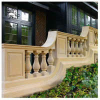 Villa bâtiment décoration de la maison pierre sculptée à la main petites colonnes blanc Carrare marbre escalier balustres garde-corps pilier pour jardin