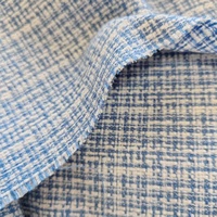 Tissu léger teint en fil, tissé, 360 g/m, toutes saisons, magnifique tweed pour vêtements de filles et textile d'ameublement, prix bas