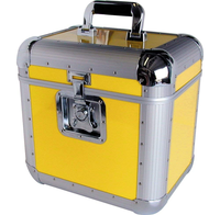 Boîte de rangement pour disques vinyles LP en aluminium pour support de disques LP