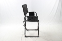 Chaise de réalisateur de pêche moderne, légère et compacte, siège haut, chaise lune en métal, poche latérale, pliable, mobilier d'extérieur, chaise de camping