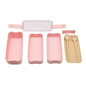 3-in-1 900ML Japanese <strong>Bento</strong> <strong>Box</strong> for Adults Cute Style Microwaveable Meal Prep Container Triple-Tier BPA Free Eco-Friendly - Product Image 4
