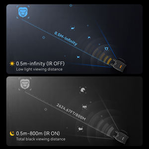 Caméra de chasse au <span class=keywords><strong>microscope</strong></span> électronique extérieur 2.8 pouces 1080P Oem télescope de Vision nocturne et jumelles et lunettes avec enregistrement vidéo - Product Image 5