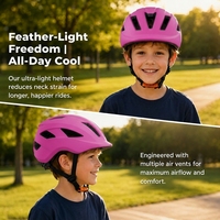 Casque de vélo de montagne pour enfants Vmaxet MB-SY072 PC+EPS, durable, ultraléger, respirant, frais, avec 14 aérations, réglable et sécurisé
