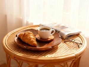 Sous-verre et plat <span class=keywords><strong>de</strong></span> service en bois floral - Plateau décoratif multifonction pour boissons et collations - Product Image 5