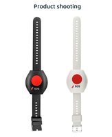 KONST Bracelet d'urgence avec bouton d'appel, détecteur de chute pour personnes âgées, kit d'alarme d'appel infirmier KONST, kit bouton SOS panique à une touche