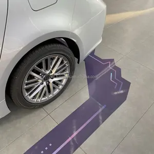 Adesivo in vinile resistente a colori stampato su misura per pavimento, adesivo grafico per pavimenti di grandi dimensioni con superficie di laminazione spessa