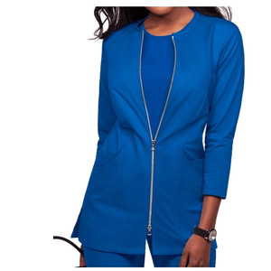 Chaqueta de Enfermería de Secado Rápido INDEX SPORTSWEAR con Cierre para Enfermeras, Ligera, Absorbente de Humedad, Algodón/Poliéster/Spandex, Tallas Personalizadas - Product Image 1