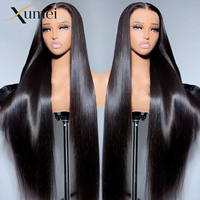 Perruques de cheveux humains vietnamiens bruts 13x6 lisses, sans colle, avec dentelle frontale transparente Full HD, perruque en dentelle HD de cheveux vietnamiens bruts