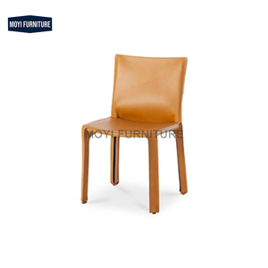 Muebles de restaurante de diseño italiano moderno Borgoña Café Restaurante Sillín Reposabrazos de cuero Sillas de comedor <span class=keywords><strong>vintage</strong></span> - Product Image 3