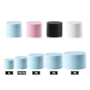 Wholesale Color Cream Jars Travel Size Containers Cosmetic Makeup Face Body Hand Cream Plastic square jar with Lid