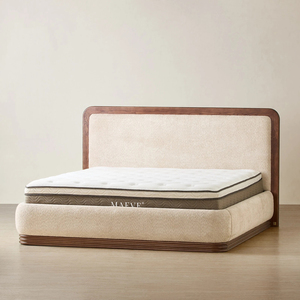 Letto <span class=keywords><strong>in</strong></span> <span class=keywords><strong>Legno</strong></span> <span class=keywords><strong>Massello</strong></span>, <span class=keywords><strong>Letti</strong></span> <span class=keywords><strong>in</strong></span> <span class=keywords><strong>Legno</strong></span> Stile Moderno Lusso Leggero, Set Camera da Letto di Lusso King Queen Size - Product Image 2