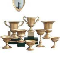 Vase décoratif de table en fer forgé, mini trompette haute, moderne et de haute qualité, pour fleurs d'anniversaire, intérieur et extérieur, vente en gros