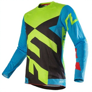 Chemise de course moto à logo personnalisé, manches longues, respirante, anti-UV, polyester, motocross - Product Image 3