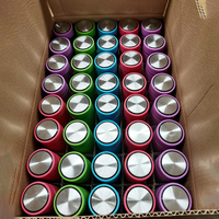 Vente en gros de gobelets en verre à double paroi ronds vides, logo personnalisé, fabrication directe, bouteilles d'eau chaude avec couvercle