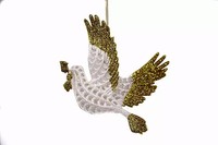 Ornements de pigeon de Noël suspendus en forme d'oiseau de taille personnalisée bon marché décorations pour la maison caractéristiques de conception d'approvisionnement commande minimum 1pc