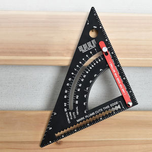 Regla Triangular de aleación de aluminio ajustable de 7 pulgadas, transportador de ángulo, profundidad, herramienta de medición de centro cilíndrico Circular, regla de marcado - Product Image 1