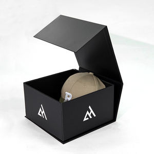 Boîte à chapeaux en stock, couleur noire, promotionnelle, OEM, Chine, vente en gros, modèle de boîte à chapeaux, fabricant de boîtes à chapeaux - Product Image 3