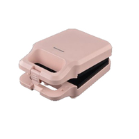 Mini gaufrier électrique 650W, chauffe rapide, design compact, plaques antiadhésives, thermostat réglable, boîtier froid au toucher, usage domestique
