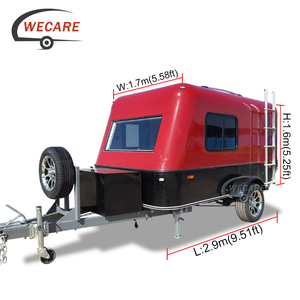 Wecare - Remolque de Viaje Todoterreno de 290*170*160 cm, Caravana, Remolque Tipo Lágrima para Acampar - Product Image 2