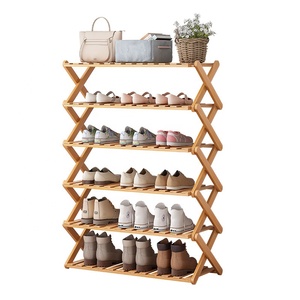 Support à chaussures en bambou personnalisé à prix abordable, meuble de rangement pour salon, organisateur de chaussures, support pour chaussures à talons hauts - Product Image 4