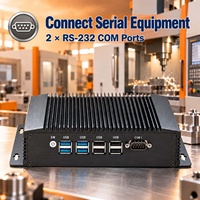 PC embarqué avec 2 ports RS232 pour la collecte de données de machines CNC