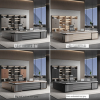 Bureaux de direction modernes en L pour le travail, table d'ordinateur de bureau, mobilier commercial de bureau