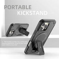 Coque de Téléphone Magnétique Antichoc avec Lanière et Fixation Sécurisée, Support Téléphone Magnétique pour iPhone 15 16 17