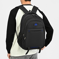 Nouveau sac à dos Oxford multifonctionnel durable unisexe avec fermeture éclair USB, doublure en polyester, ceinture à coussin d'air, 20-39L, pour les voyages d'affaires et l'école