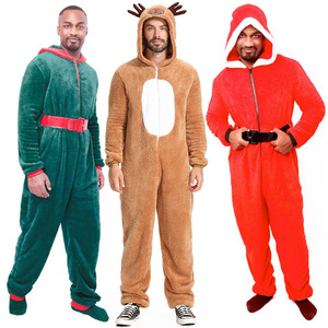Disfraz de Peluche Navideño para Adultos, Traje de Papá Noel, Reno, Duende, para Fiestas Navideñas y Halloween - Product Image 1