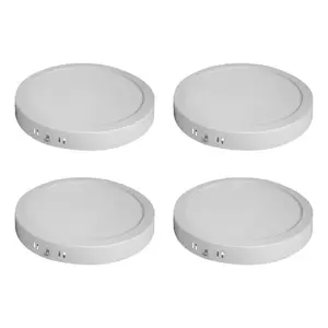 Plafonnier LED Moderne 18W à Montage en Surface Blanc Froid 6500K Base en Plastique Couvercle en Acrylique IP44 pour Maison Bureau Chambre Salon - Product Image 4