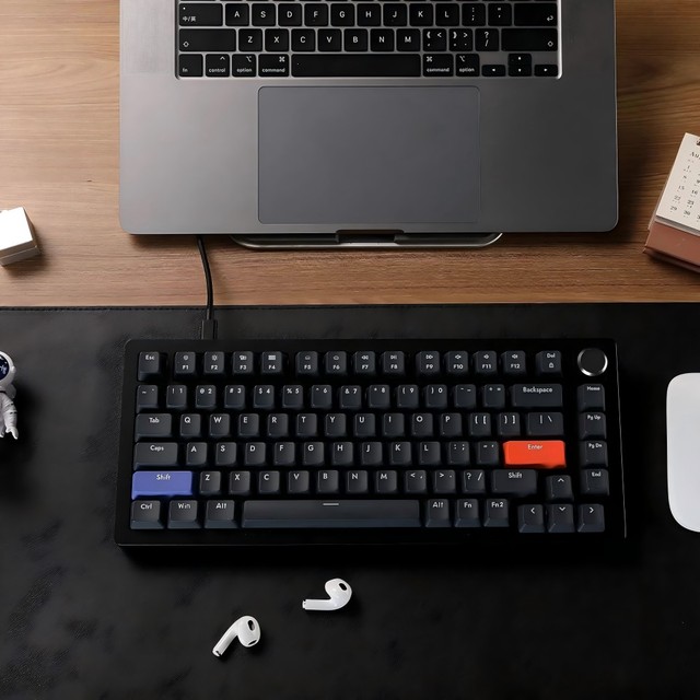 Hot-Swappable 82-Keys RGB Wired Mechanical Gaming Keyboard with Rapid Trigger Gasket Waterproof Programmable USB Interface