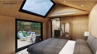 Maison préfabriquée modulaire intégrée en aluminium et EPS, avec chambre à coucher, bureau, bâtiment mobile