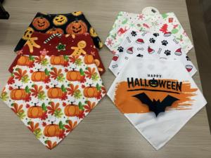 وشاح بوليستر قابل للتعديل للحيوانات الأليفة مريلة مخصصة مطبوعة لشد الكلاب أوشحة مثلثة للأولاد والبنات بالجملة لجميع المواسم - Product Image 5