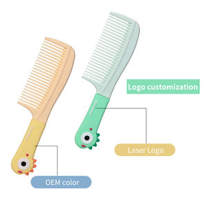 LMLTOP pettine di plastica di alta qualità per capelli di dinosauro giallo rosa rosa con logo SY751 - Product Image 2