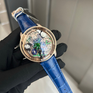 Montre mécanique pour homme de haute qualité avec tourbillon, diamètre 47 mm, montre Panda 3D réaliste, montre mécanique haut de gamme tendance. - Product Image 6