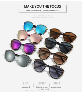 LMA 8705 Luxury Women Ins Cat Eye Metal Shades Brand UV400 Eyewear Vintage Square Men High Quality Custom Logo <b>Sunglasses</b> 2025 - Product Image 6