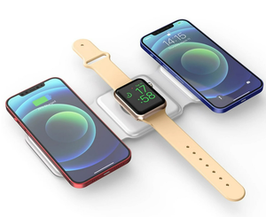 Hot Selling 3-in-1 Foldable 15W Fast for Magnetic Wireless Charging <b>Station</b> for Mobile <b>Phone</b> Earphone PC Fireproof Material - Product Image 6