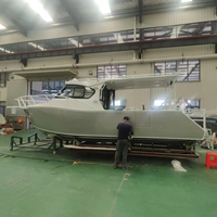 Yacht de sport de luxe en aluminium soudé de 8,5 m (28 pieds) avec cabine pour la pêche rapide, les loisirs, la plongée et la patrouille