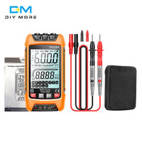 Multimètre numérique 6000/9999 points True RMS, testeur automatique de capacité électrique, température, résistance et transistors