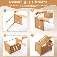 Caja Ocultadora de Router de Mimbre, Soporte para Wi-Fi, Estante, Caja de Almacenamiento para Proyector, Cubierta para Módem, Organizador Decorativo