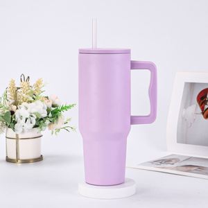 Gobelet isotherme de voyage pour voiture H4.0 avec poignée, 40 oz, couvercle, paille, antidérapant, OEM ODM, logo personnalisé - Product Image 6