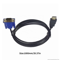 Fabrikpreis 1,8M Vergoldetes Koaxial-PVC-VGA-Stecker-Stecker-Adapter-Konverterkabel für Computermonitor, Projektor, HDTV, DVD-Player