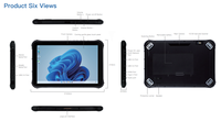Tableta Industrial Resistente con Pantalla de 12.2 Pulgadas, Certificación MIL-STD-810G, Windows 11 y Escáner de Código de Barras