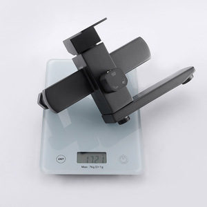 <b>Square</b> Bathroom <b>Shower</b> Faucet Set Gunmetal Gray Stainless Steel Exposed Mixer Valve With Liftable <b>Shower</b> <b>Head</b> Hot Cold Water - Product Image 1